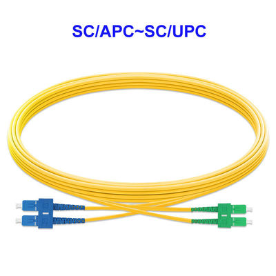 Optical Fiber Patch Cord SC UPC SC APC Multimode Dual Core Carrier Grade OM1/2 Gigabit Pigtail
