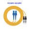 FC UPC SC UPC Single Mode Fiber Optic Cable 2 Core 55dB Return Loss